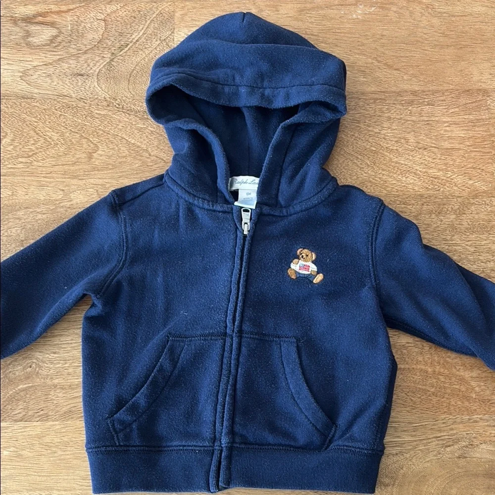 Ralph Lauren Navy Polo Bear Hoodie & Joggers Set